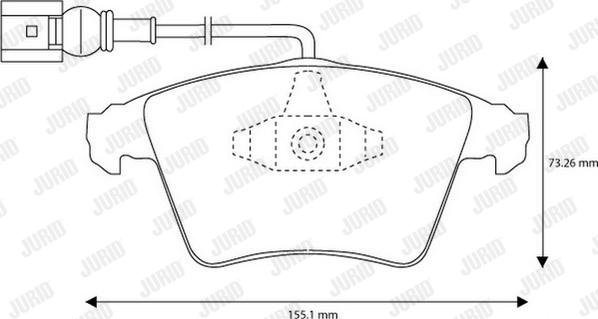 Jurid 573159J - Brake Pad Set, disc brake autospares.lv