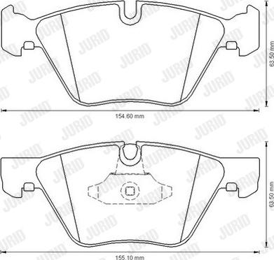 Jurid 573151J - Brake Pad Set, disc brake autospares.lv