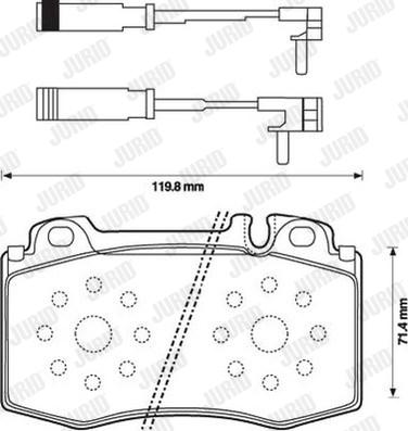 Jurid 573152J-AS - Brake Pad Set, disc brake autospares.lv