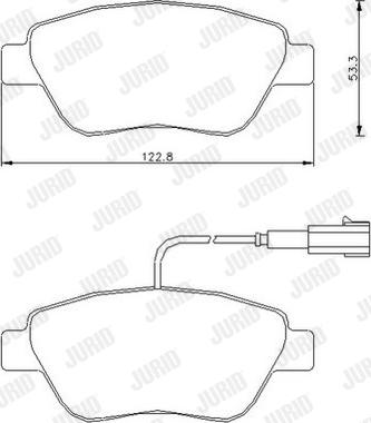 Jurid 573164J - Brake Pad Set, disc brake autospares.lv