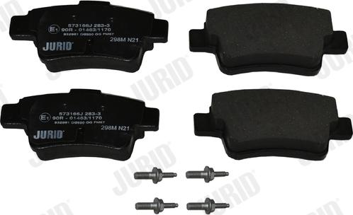 Jurid 573166J - Brake Pad Set, disc brake autospares.lv