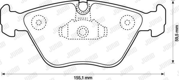 Jurid 573161J-AS - Brake Pad Set, disc brake autospares.lv