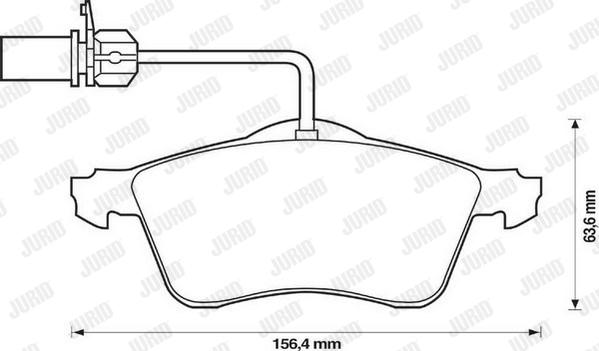 Jurid 573106J - Brake Pad Set, disc brake autospares.lv