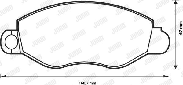 Jurid 573110D - Brake Pad Set, disc brake autospares.lv