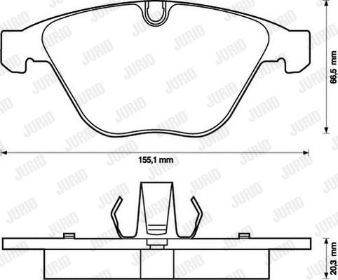 Jurid 573189J-AS - Brake Pad Set, disc brake autospares.lv