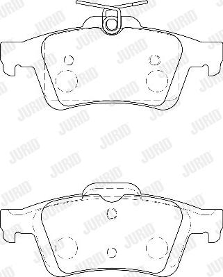 Jurid 573186D - Brake Pad Set, disc brake autospares.lv