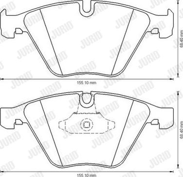 Jurid 573181J-AS - Brake Pad Set, disc brake autospares.lv