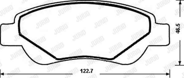 Jurid 573135J - Brake Pad Set, disc brake autospares.lv