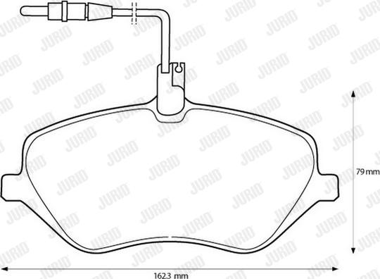 Jurid 573131J - Brake Pad Set, disc brake autospares.lv