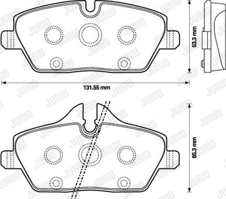 Jurid 573137D - Brake Pad Set, disc brake autospares.lv