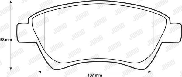 Jurid 573124JC - Brake Pad Set, disc brake autospares.lv