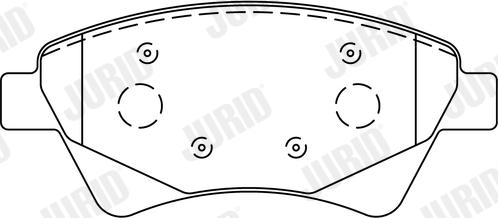 Jurid 573124J - Brake Pad Set, disc brake autospares.lv