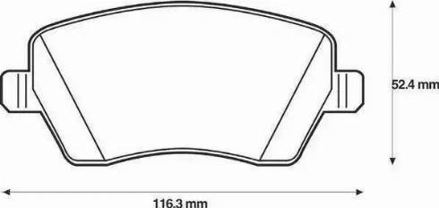 MK Kashiyama D1261 - Brake Pad Set, disc brake autospares.lv