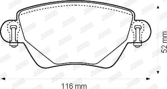 Jurid 573120J - Brake Pad Set, disc brake autospares.lv