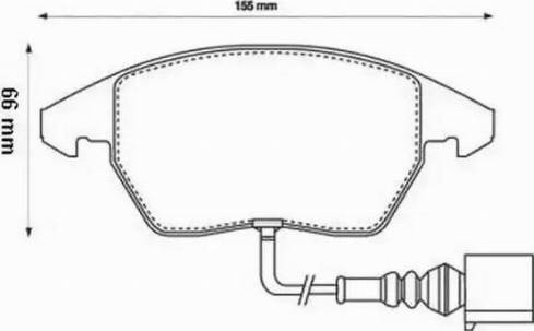 Jurid 573128J-AS - Brake Pad Set, disc brake autospares.lv