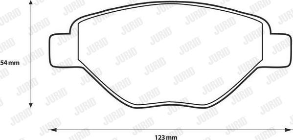 Jurid 573123JC - Brake Pad Set, disc brake autospares.lv