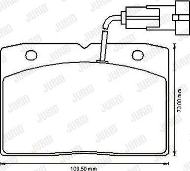 Jurid 573174J - Brake Pad Set, disc brake autospares.lv