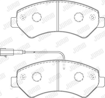 Jurid 573849J - Brake Pad Set, disc brake autospares.lv