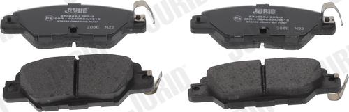 Jurid 573858J - Brake Pad Set, disc brake autospares.lv