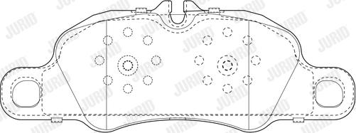 Jurid 573804J - Brake Pad Set, disc brake autospares.lv