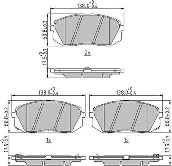 Jurid 573814J - Brake Pad Set, disc brake autospares.lv