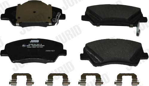 Jurid 573815J - Brake Pad Set, disc brake autospares.lv