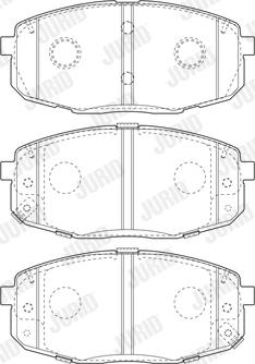 Jurid 573813J - Brake Pad Set, disc brake autospares.lv