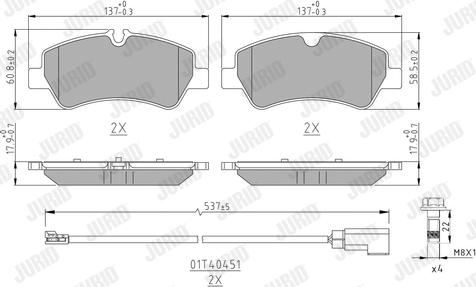 Jurid 573835J - Brake Pad Set, disc brake autospares.lv