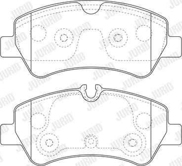 Jurid 573836J - Brake Pad Set, disc brake autospares.lv