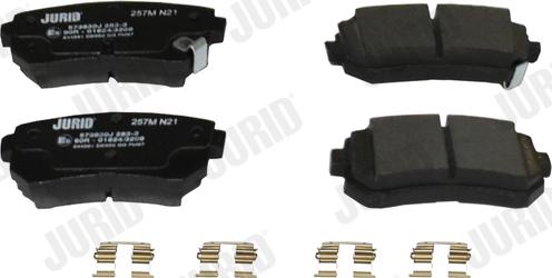 Jurid 573830J - Brake Pad Set, disc brake autospares.lv