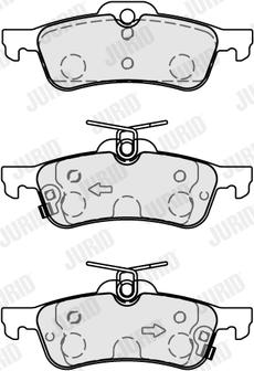 Jurid 573873J - Brake Pad Set, disc brake autospares.lv