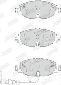 Jurid 573390J-AS - Brake Pad Set, disc brake autospares.lv