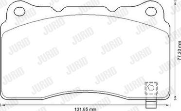 Jurid 573347J - Brake Pad Set, disc brake autospares.lv