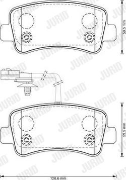 Jurid 573359J - Brake Pad Set, disc brake autospares.lv