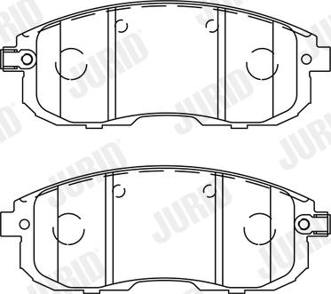 Jurid 573304J - Brake Pad Set, disc brake autospares.lv