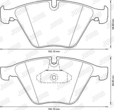 Jurid 573305JC - Brake Pad Set, disc brake autospares.lv