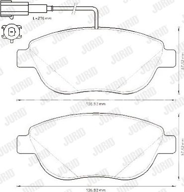 Jurid 573306J - Brake Pad Set, disc brake autospares.lv