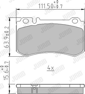 Jurid 573302J - Brake Pad Set, disc brake autospares.lv