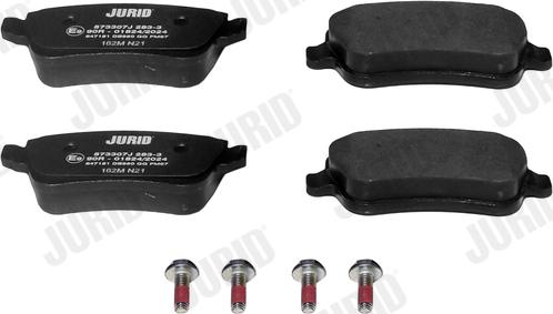 Jurid 573307J - Brake Pad Set, disc brake autospares.lv