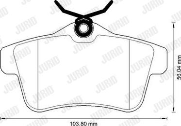 Jurid 573315JC - Brake Pad Set, disc brake autospares.lv