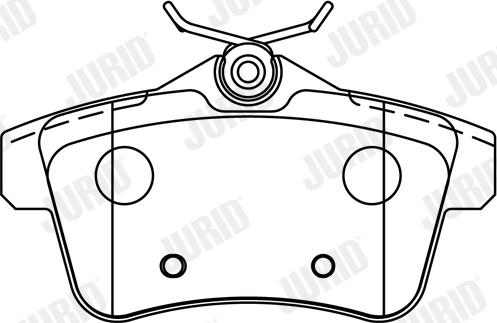 Jurid 573315J - Brake Pad Set, disc brake autospares.lv