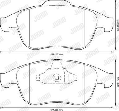 Jurid 573316JC - Brake Pad Set, disc brake autospares.lv