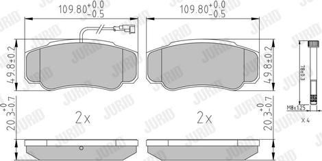 Jurid 573318J - Brake Pad Set, disc brake autospares.lv