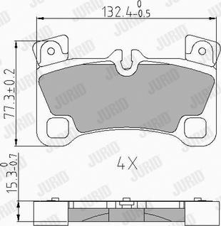 Jurid 573339J - Brake Pad Set, disc brake autospares.lv