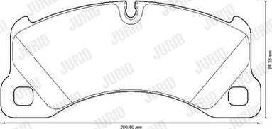 Jurid 573329JC - Brake Pad Set, disc brake autospares.lv