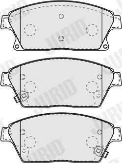 Jurid 573325J - Brake Pad Set, disc brake autospares.lv