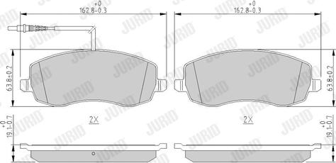 Jurid 573327J - Brake Pad Set, disc brake autospares.lv
