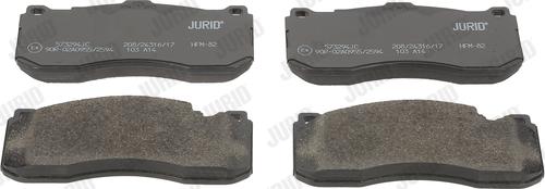 Jurid 573294JC - Brake Pad Set, disc brake autospares.lv