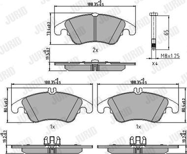 Jurid 573291J - Brake Pad Set, disc brake autospares.lv