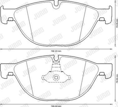 Jurid 573292J-AS - Brake Pad Set, disc brake autospares.lv